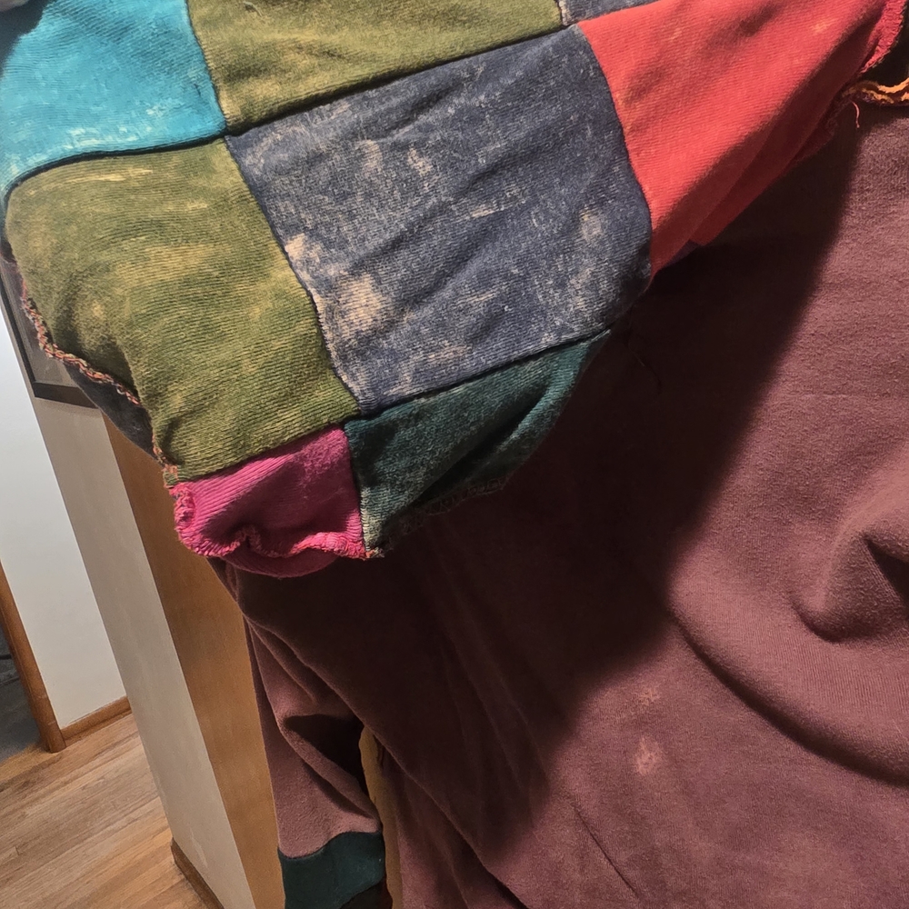 Rising International Multicolor Patchwork Hoodie - image 7